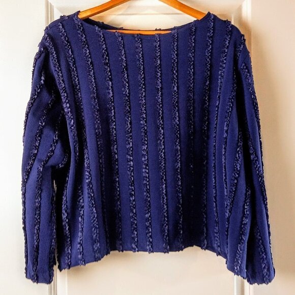 Vintage Studio 90 Purple Ribbon Embellished Top - Picture 2 of 6